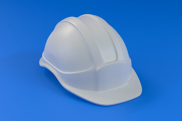 Isolated White Helmet Illustration. 3d rendering