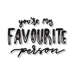 your're my favorite person happy friendship day stickers