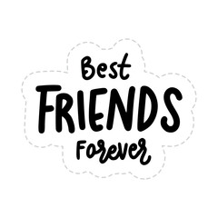best friends forever happy friendship day stickers