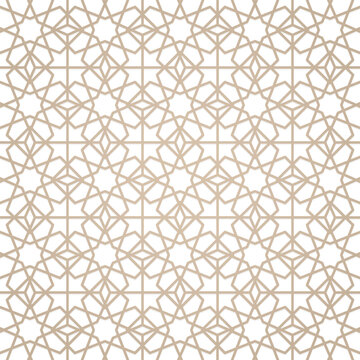 Seamless golden oriental pattern. Islamic background. ramadan style, ramadan kareem. background vector illustration.