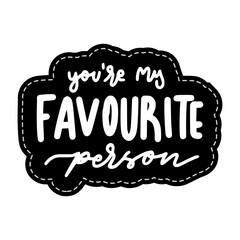 your're my favorite person happy friendship day stickers