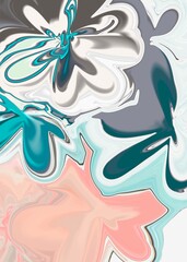 abstract blue background with butterfly