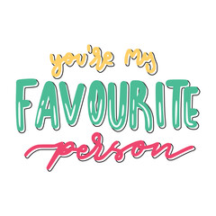your're my favorite person happy friendship day stickers
