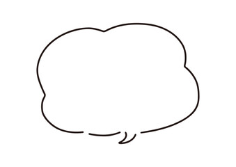 ペンの手描き吹き出し