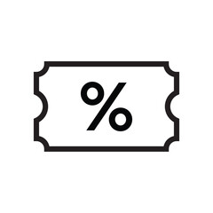 Marketing coupon with discount percentage