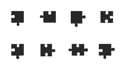 Details of black puzzle set