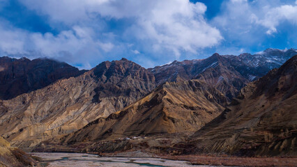 mountains and clouds