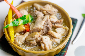 鶏肉のアヒージョ