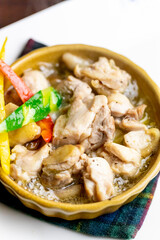 鶏肉のアヒージョ