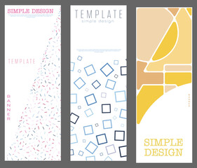 A set of abstract geometric design layouts. The idea for title pages, covers, books, brochures, flyers, posters, booklets. Template for interior and decoration ideas. Simple style