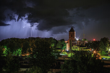 Thunder over the church