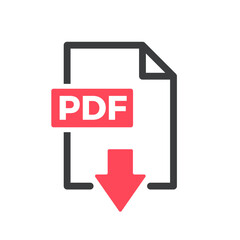 PDF File Isolated Vector Icon