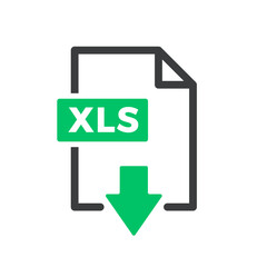 XLS File Isolated Vector Icon