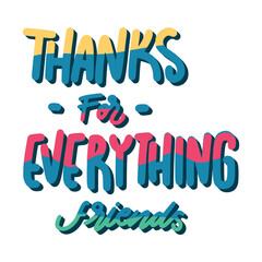 thank for everything friends happy friendship day stickers