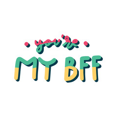 you're my bff happy friendship day stickers