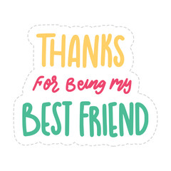 besties forever happy friendship day stickers