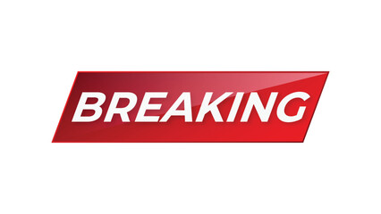 Red insert breaking on white background