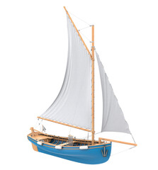 Obraz premium Sail Boat Isolated