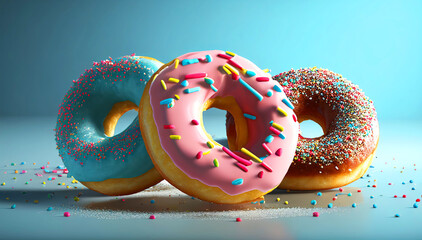 A Tempting Illustration of Sweet Donut Holes Perfect for Any Occasion. Generative ai
