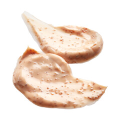 Sample of natural scrub on white background