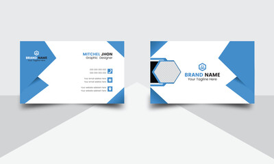 Corporate template business card  Design. Clean advertising design. Business card layout with modern design. Double sided business card design. Visiting card professional unique business card design. 