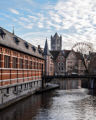 Obraz premium Old center of Ghent, Belgium