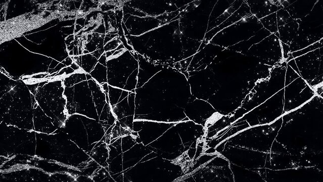 black silver marble animation background