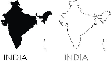 India map silhouette