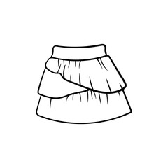 Skirt woman simple line elegant creative design