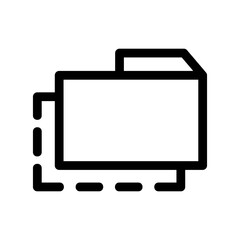 folder icon or logo isolated sign symbol vector illustration - high quality black style vector icons
