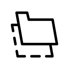 folder icon or logo isolated sign symbol vector illustration - high quality black style vector icons
