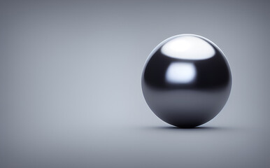 metal sphere created with Generative AI