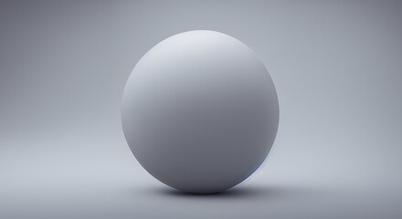 isolated sphere on white background created with Generative AI