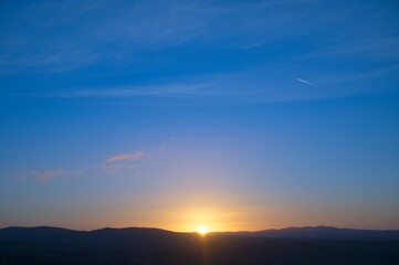 Fototapeta premium Sunrise at Umbria, Italy