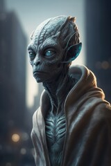 Aliens and extra terrestrials from other worlds made with generative ai
