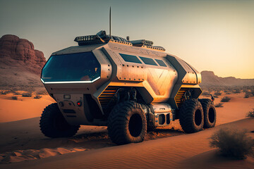 Futuristic Space Rover Generative AI