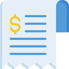 Obraz premium Bill icon for ecommerce, business, online, retail, delivery, shopping and supermarket