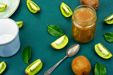 Homemade kiwi jam