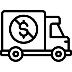 Free delivery icon for ecommerce, business, online, retail, delivery, shopping and supermarket