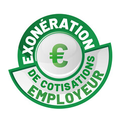 icone exonération - exonération de cotisations employeur