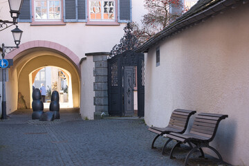 Fototapeta na wymiar Konstanz, stille Ecke in der Altstadt