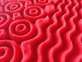 massaging memory foam mattress detail