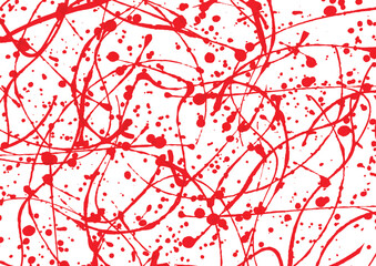 Abstract vector splatter red color isolate background design. splash color. illustration vector design.