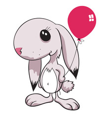 Pink rabbit