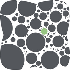 Circle Memphis Geometric Polka Dot Basic Shape Pattern
