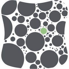 Circle Memphis Geometric Polka Dot Basic Shape Pattern
