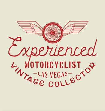Vintage motorcycle. vector design