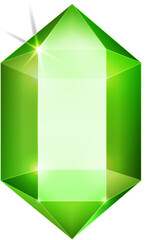 Emerald green fantasy jewelry gems stone
