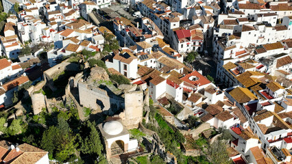 vista del bonito municipio de Casares en la provincia de Málaga, Andalucía