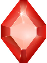 Ruby red fantasy jewelry gems stone